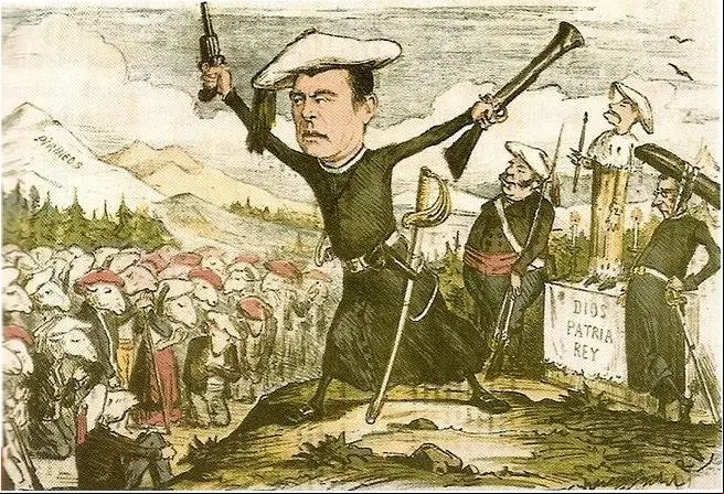 Carlismo_Caricatura_de_1870