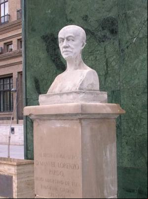 Busto Manuel Lorenzo Pardo Zaragoza