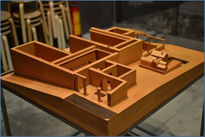 Maqueta de las termas romanas de Zaragoza