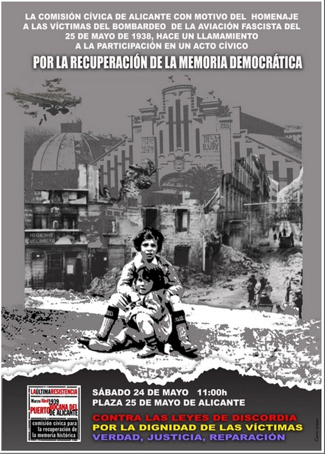 Cartel anunciador Comisión Cívica